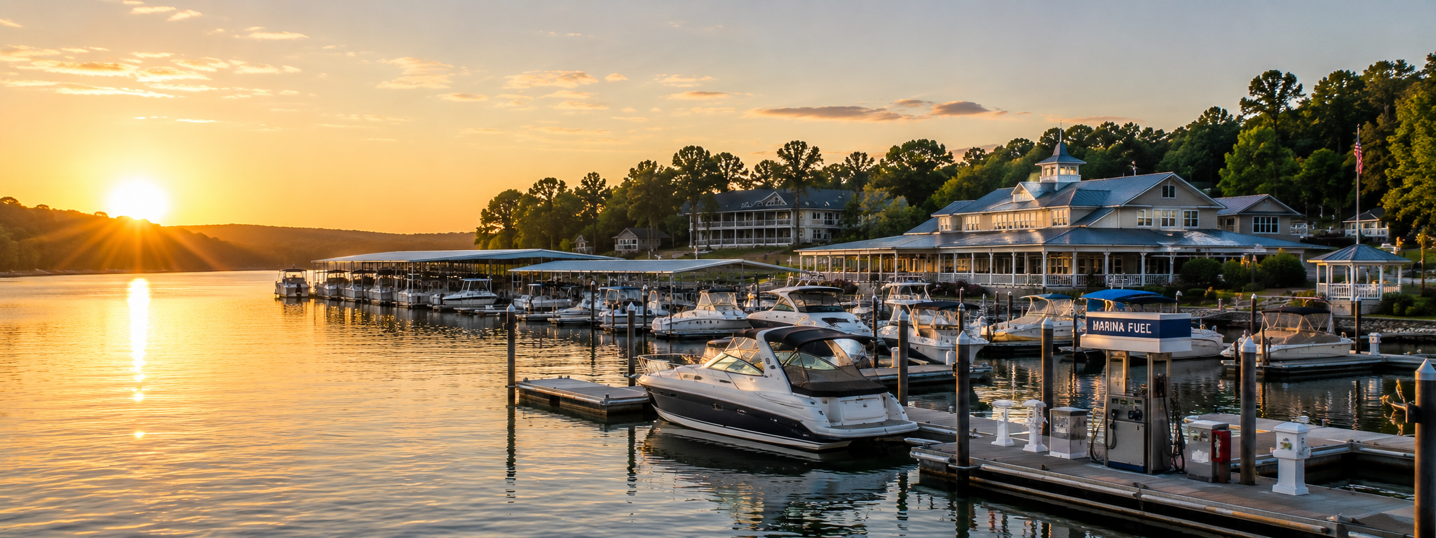 Covered marina slips
