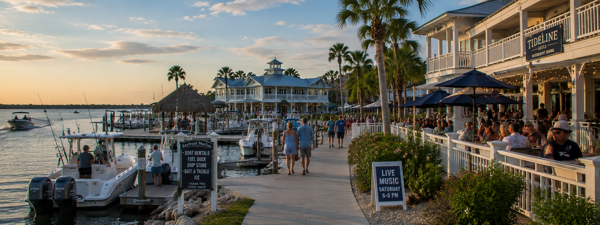 Resort shoreline
