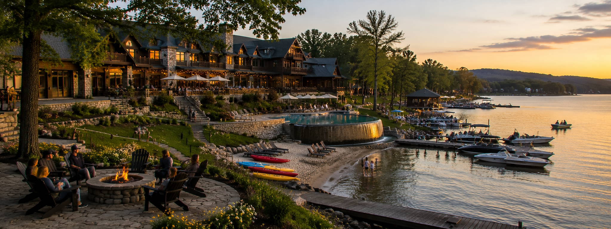 Waterfront amenities